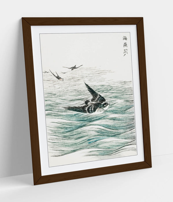 Framed Wall Art Poster Print - Numata Kashu Riu Kiu House Swallow | Matte Paper