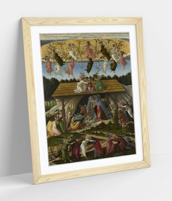 SANDRO BOTTICELLI, THE MYSTICAL NATIVITY -FRAMED WALL ART PICTURE PRINT ARTWORK