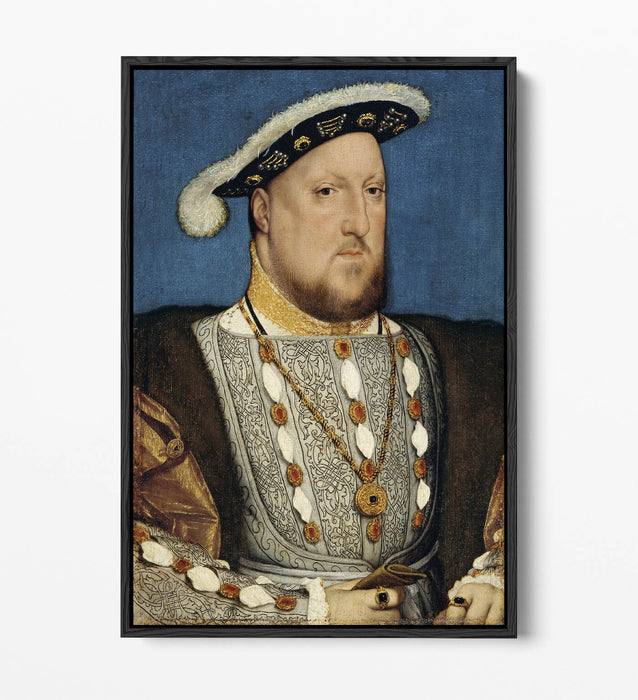 Canvas Wall Art Print – King Henry VIII Classic Portrait on Float Effect Canvas