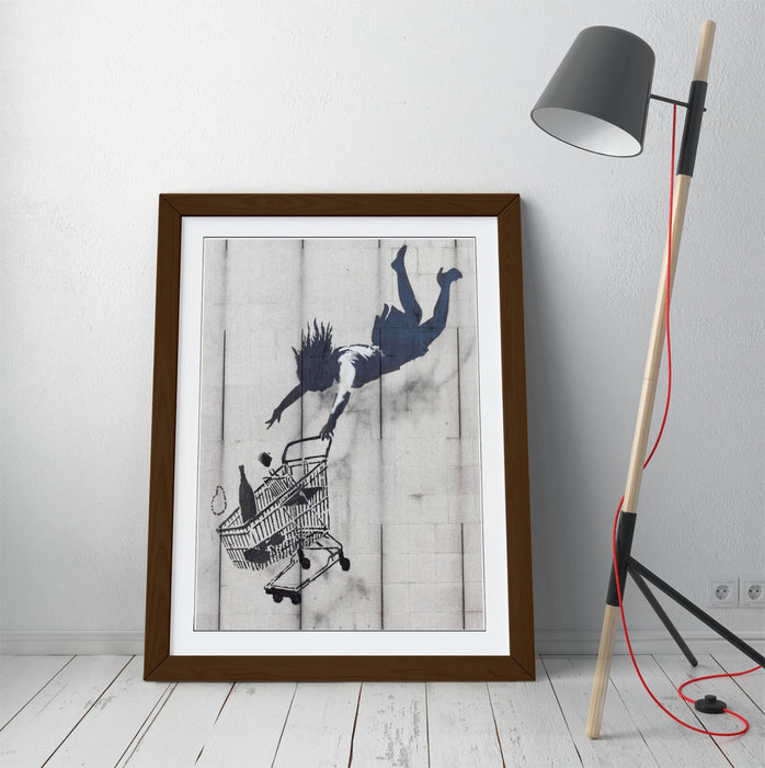 Banksy Graffiti Art Print – Shop Till You Drop Poster | Framed Wall Art UK