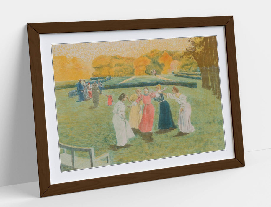 Framed Wall Art - Alexandre Lunois Blind Man's Buff Print | Matte Paper Poster