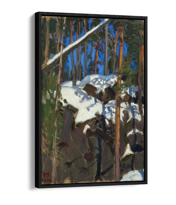 Float Effect Canvas Art - Spring Sun Painting on Premium MDF Frame Artwork