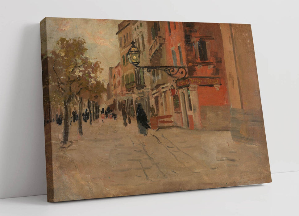 Canvas Wall Art - Frits Thaulow Venice Street Painting | Premium Varnish Seal
