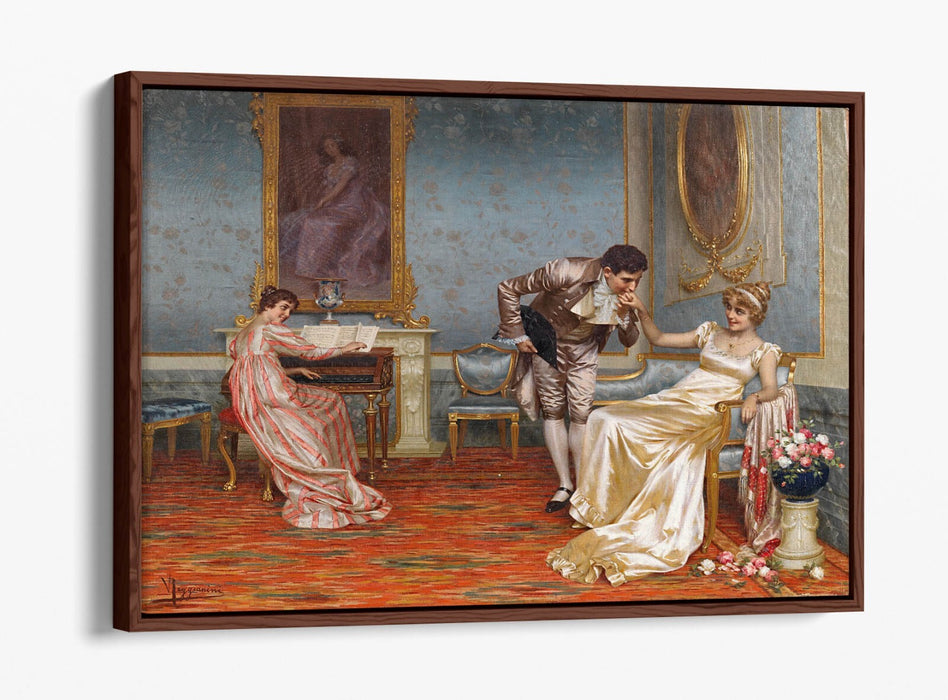 Float Effect Canvas Art - Vittorio Reggianini The Suitor | Premium 30mm Deep Frame