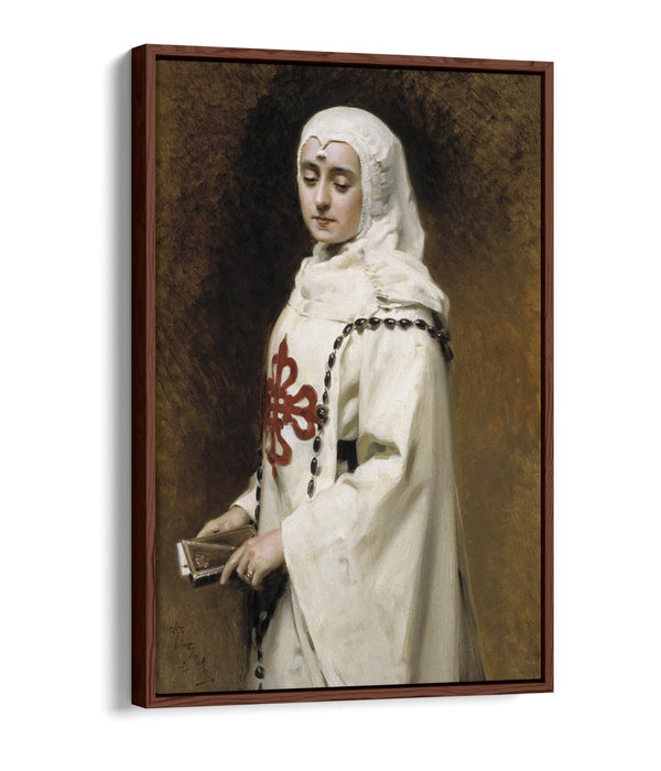 Canvas Wall Art – Raimundo Madrazo Portrait With Float Effect | Handmade UK