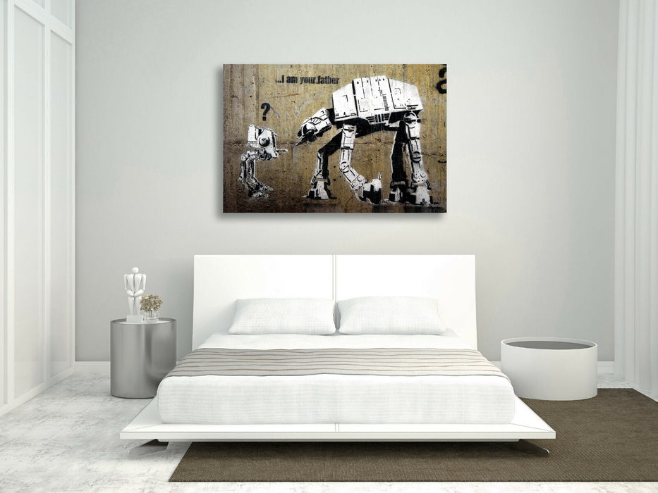 BANKSY CANVAS WALL ART PRINT ARTWORK STREET GRAFFITI - I AM YOUR FATHER