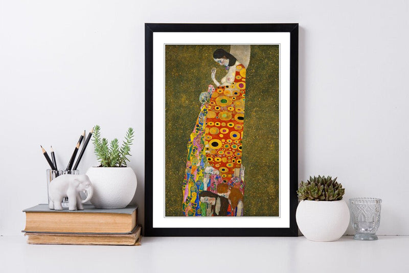 Canvas Wall Art – Framed Gustav Klimt Print | Love Hope Artwork, Handmade