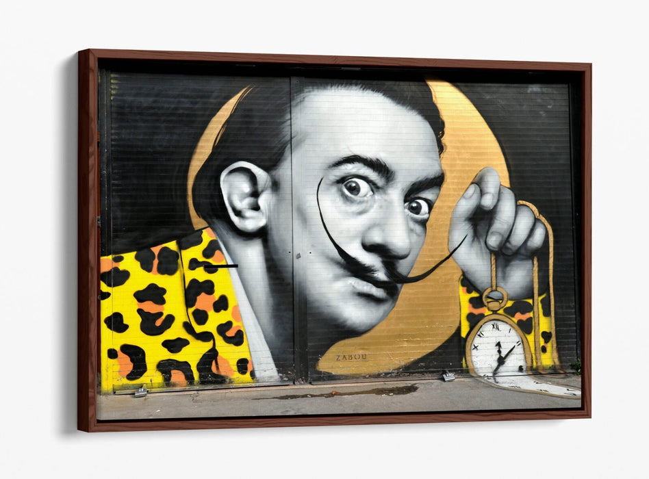 Salvador Dali Canvas Art - Graffiti Wall Art | Float Effect Canvas Print