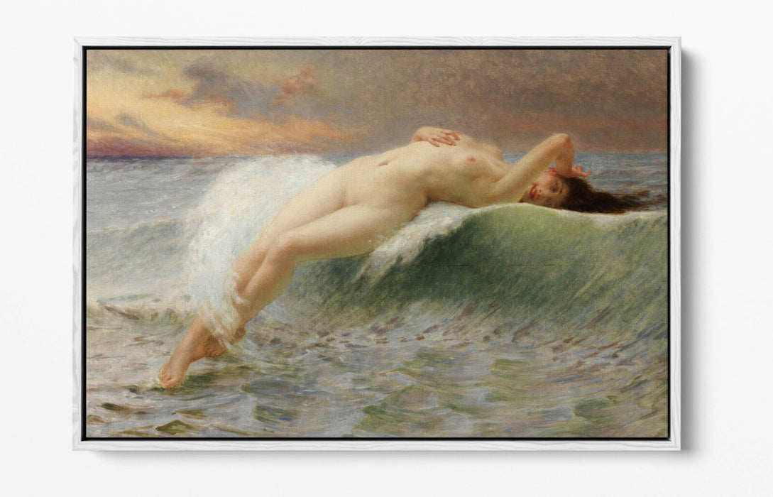 Float Effect Canvas Art – Guillaume Seignac The Wave | Premium Float Frame | Ready to Hang