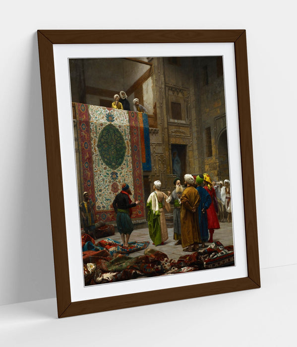 Framed Wall Art - Jean-Leon Gerome Carpet Merchant Painting | Matte Paper Poster