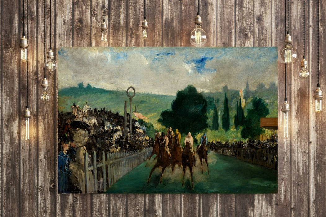 Canvas Wall Art - Edouard Manet Print The Races at Longchamp | Premium Canvas Art