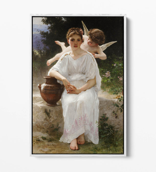Float Effect Canvas Art | Romantic Classic Love Painting on 30mm Deep Frame Canvas