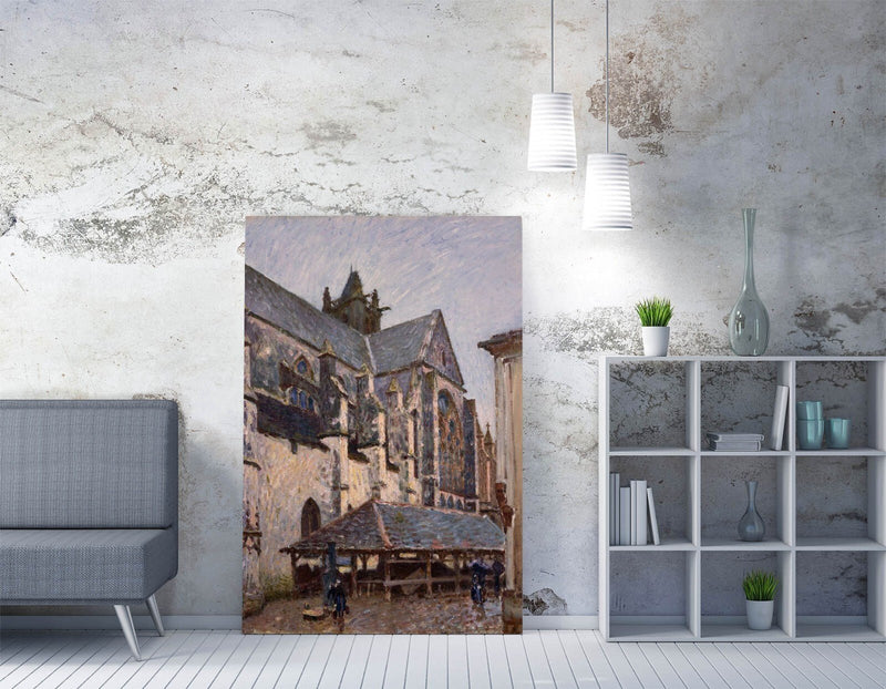 Canvas Wall Art – Alfred Sisley Print 'The Church at Moret' | Handmade UK Canvas
