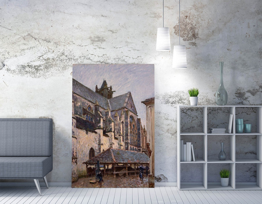 Canvas Wall Art – Alfred Sisley Print 'The Church at Moret' | Handmade UK Canvas