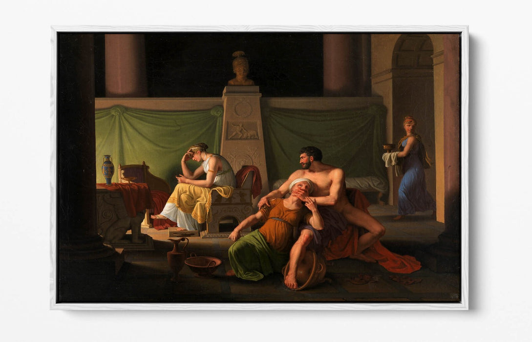 C.W ECKERSBERG, ODYSSEUS' HOMECOMING -FLOAT EFFECT CANVAS WALL ART PIC PRINT