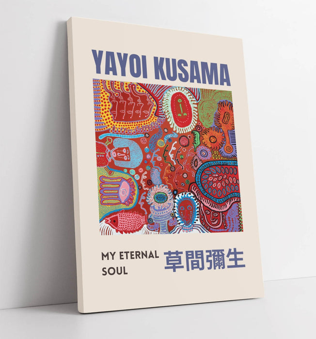 Canvas Wall Art – Yayoi Kusama Abstract Canvas Print | Premium Satin Finish