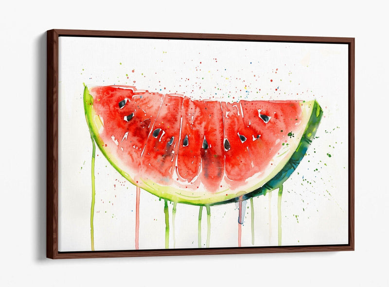Watermelon Canvas Art – Vibrant Float Effect Canvas Print With Premium Varnish Coating
