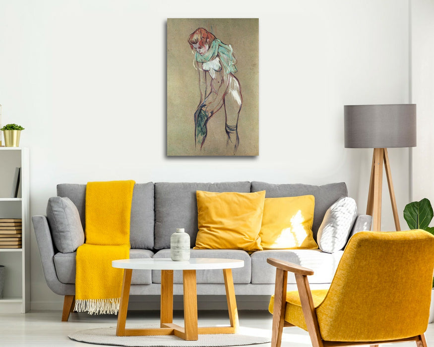 Canvas Wall Art - Henri Lautrec Print | Attractive Woman Artwork Ready To Hang
