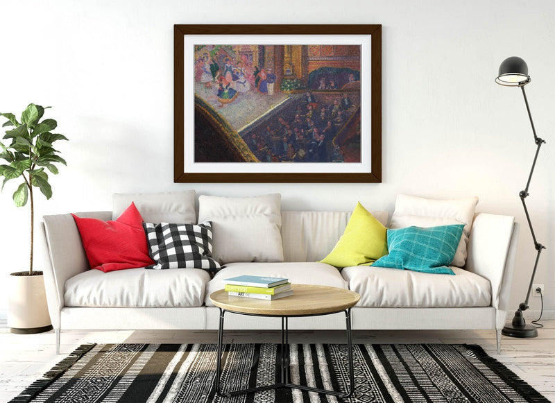 Framed Wall Art - 'Spencer Gore, Ballet Scene' Wall Poster with Wood Grain Frame
