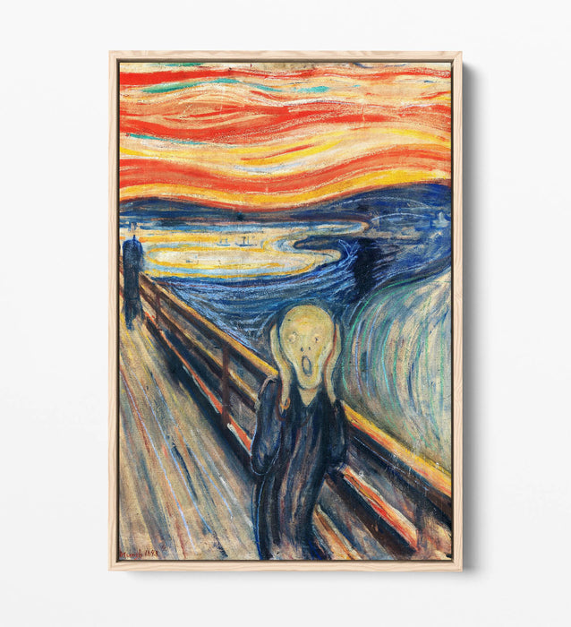 Float Effect Canvas Art - Edvard Munch The Scream Premium Wall Print