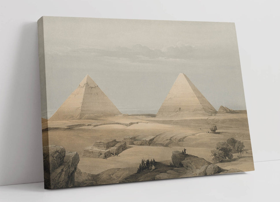 Canvas Wall Art | Pyramid Canvas Print – Vibrant Handmade Wall Decor