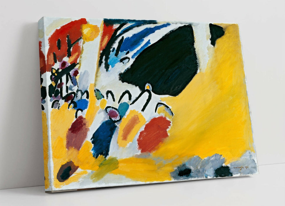 Canvas Wall Art Print - Kandinsky Abstract Red Blue Modern Wall Decor, Ready to Hang