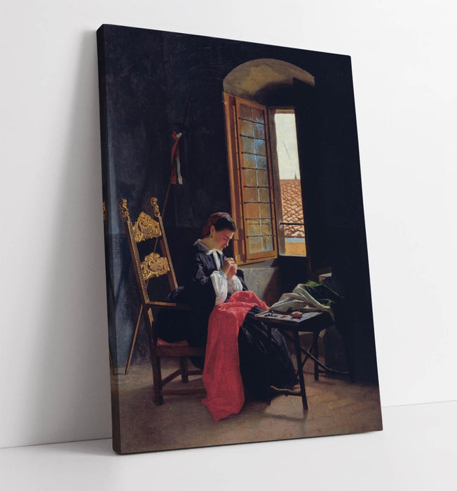 Canvas Wall Artwork - Odoardo Borrani Florence Canvas Print With Premium Varnish Finish