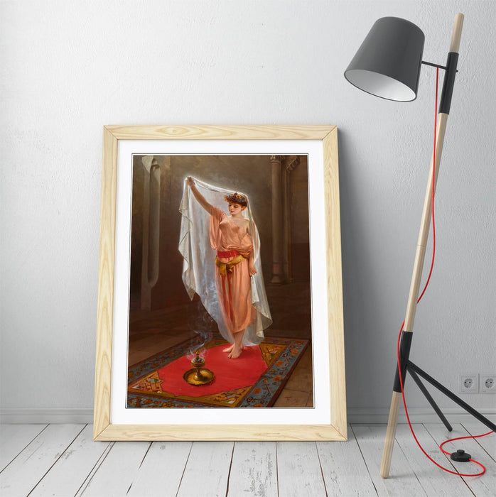 Framed Art Poster - Luis Ricardo Falero Oriental Beauty Print | Handmade Wall Art