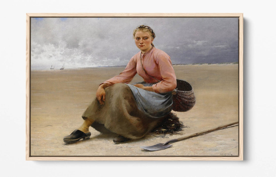 Canvas Wall Print - Oyster Picker Float Effect Canvas Art With Premium Frame