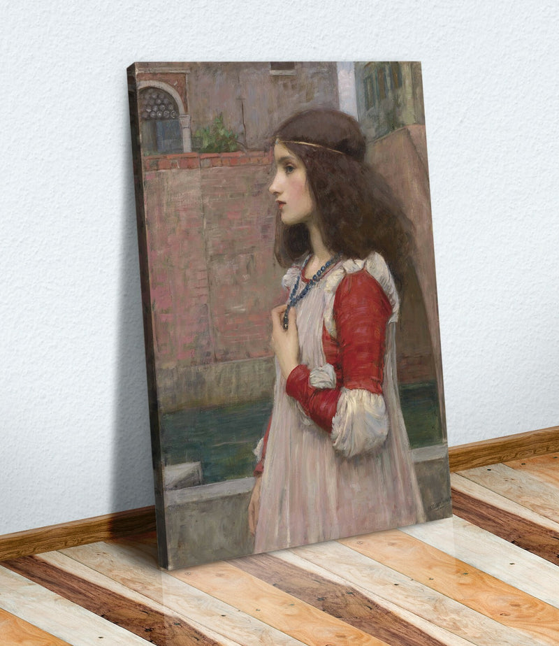 Canvas Wall Art with Framed Juliet Painting Print – Handmade UK Canvas | Satin Varnish Finish