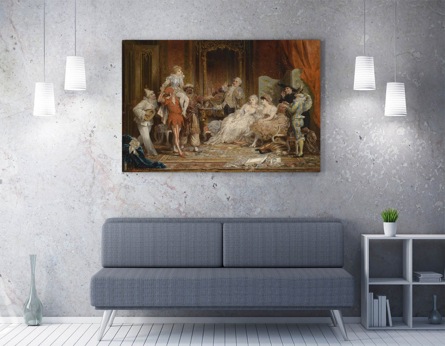 CARL SCHWENINGER, CARNIVAL -CANVAS WALL ARTWORK PIC PRINT