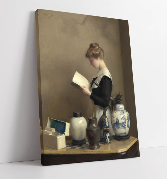 Canvas Wall Art - William McGregor Paxton The House Maid Painting | Premium Varnish Finish