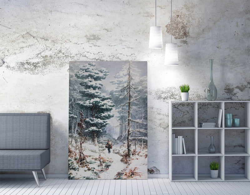 Canvas Wall Art - Elijah Walton Rednal Wood In Winter | Handmade Premium Print