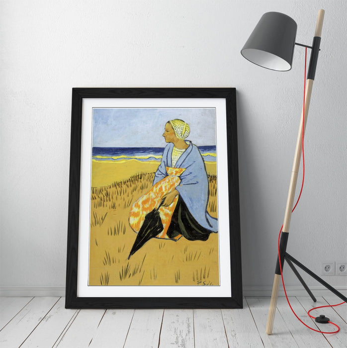 Framed Wall Art Poster - Paul Serusier Breton Woman Painting | Matte Paper Print