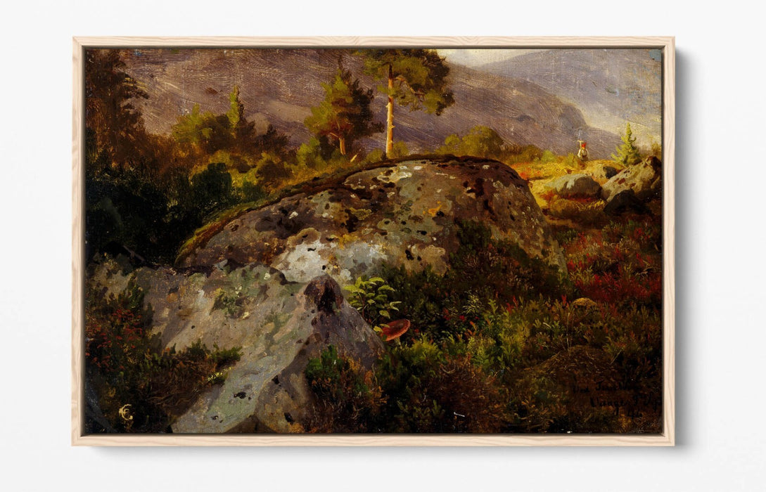 Canvas Wall Art - Handmade Landscape Print with Float Effect & Premium Frame