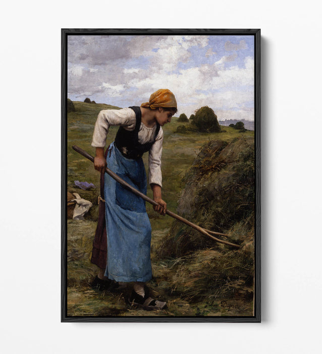 JULIEN DUPRE, HAYMAKING -FLOAT EFFECT CANVAS WALL ART PIC PRINT