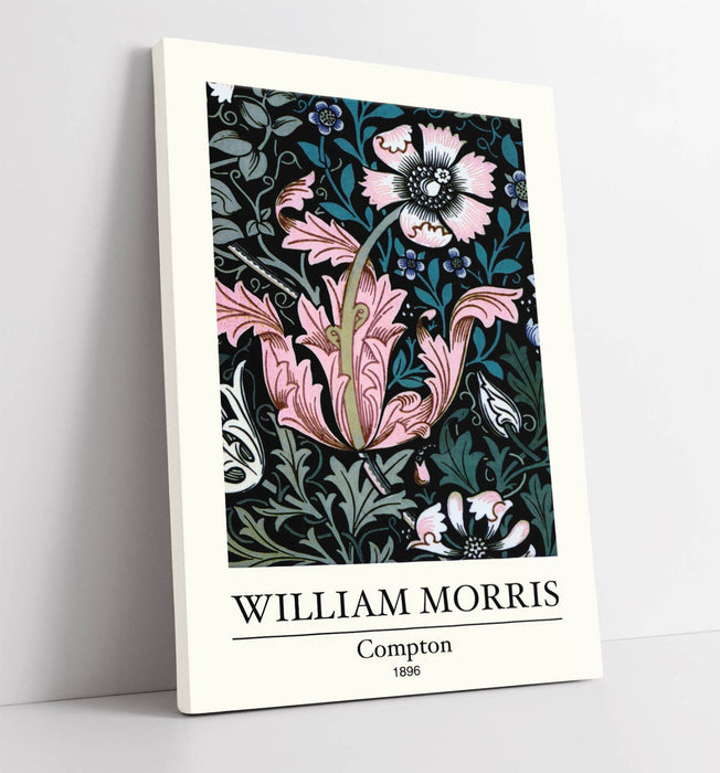 Canvas Wall Art | William Morris Floral Canvas Print - Handmade UK Decor