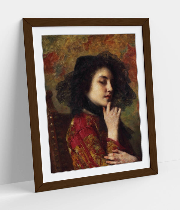 Framed Art Poster - Georgian Princess Portrait Wall Art Print | UK Made