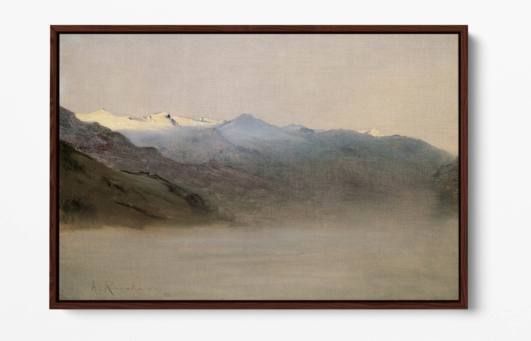 Canvas Wall Art Print - Anton Romako Gastein Valley Float Effect, 30mm Deep Frame