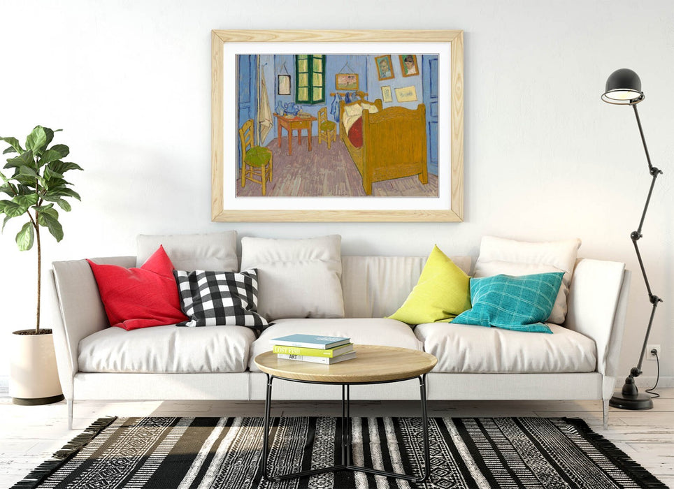 Van Gogh Wall Art – Handmade Framed Art Print of Bedroom in Arles Painting