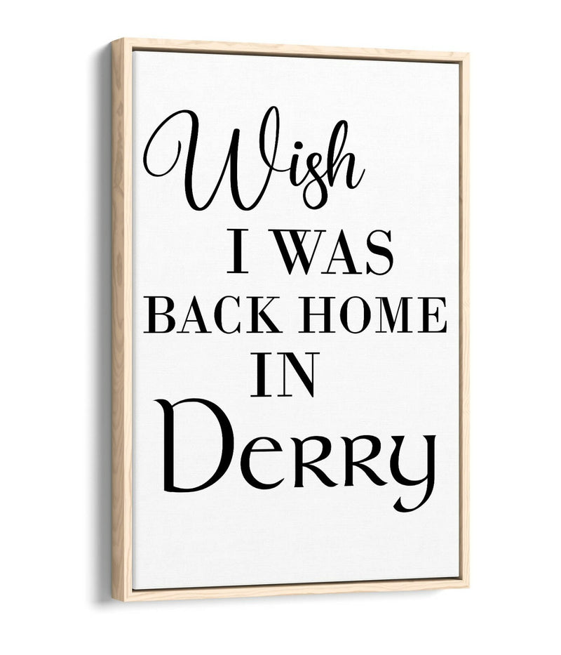 Canvas Art Print - Handmade UK Lyrics Quote Canvas With Float Effect Frame