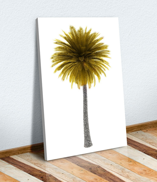 Canvas Wall Art Palm Tree Canvas - Handmade Deep Frame Yellow Black Art
