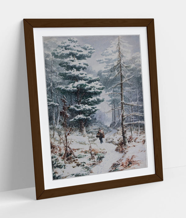 Framed Wall Art - Elijah Walton Rednal Wood In Winter | Handmade UK Print
