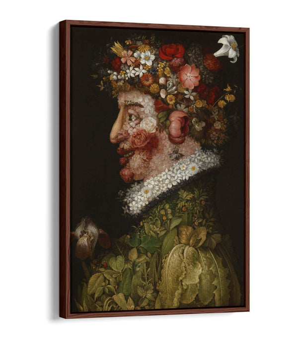 Canvas Wall Art - Giuseppe Acrimboldo La Primavera | Float Effect Canvas Print