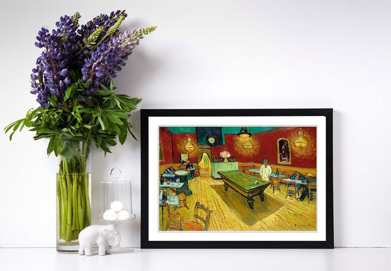 Van Gogh Wall Art - The Night Cafe Classic Framed Art Poster With Quality Wood Frame