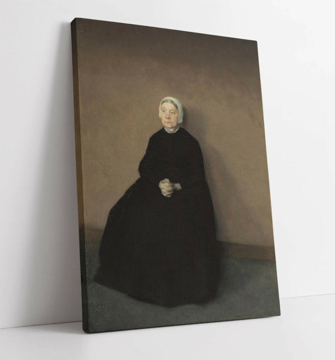 Canvas Wall Art - Vilhelm Hammershoi Old Woman | Premium Handmade UK Artwork