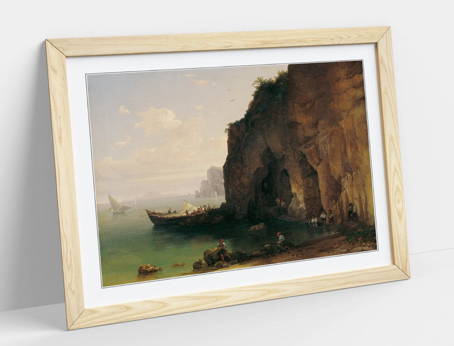 Framed Wall Art - Sorrento Coast Poster Print by Thomas Ender | UK Made Woodgrain Frame