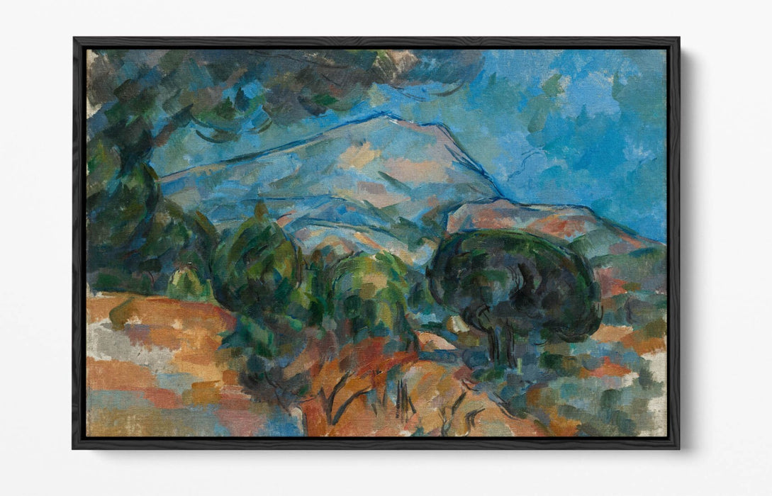 Float Effect Canvas Art – Paul Cezanne Mount Sainte-Victoire Print with 30mm Deep Frame