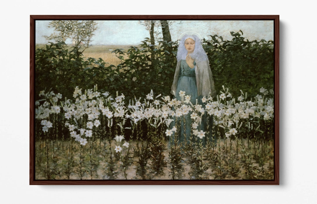 GEORGE HITCHCOCK, THE ANNUNCIATION -FLOAT EFFECT CANVAS WALL ART PRINT