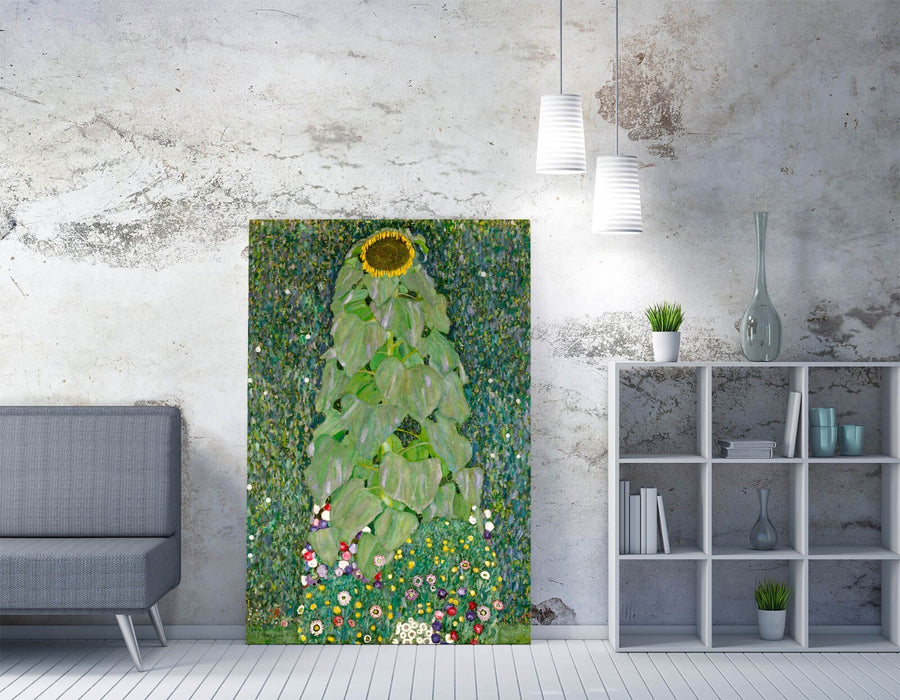 Gustav Klimt The Sunflower Green CANVAS WALL ART PRINT ARTWORK PAINTING FRAMED